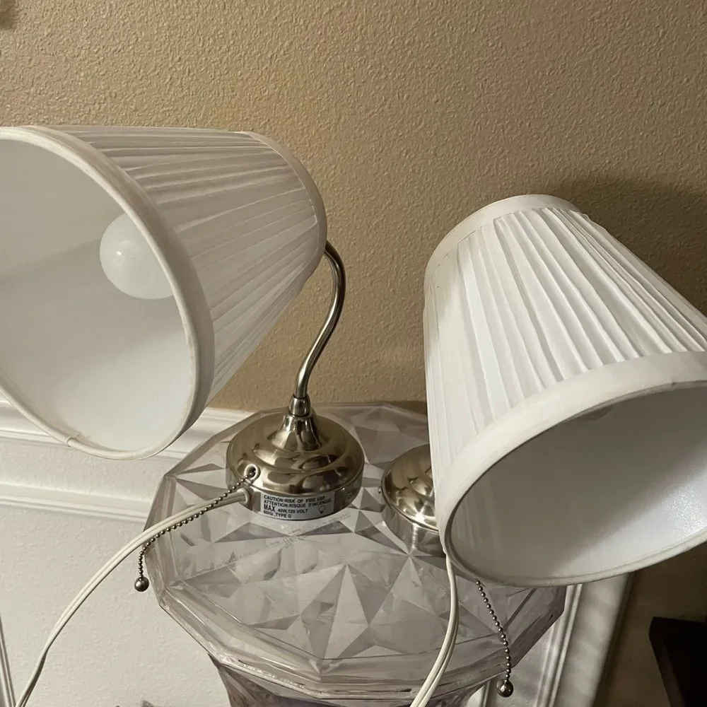 Set of 2 Arstid IKEA Pull String Wall Lamps